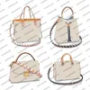 N50047 N50042 Designer Women Bangouliere Borsa per la spesa in pelle MM Luxury White Controllo intrecciato a mano intrecciata borsetta borsetta