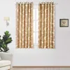 NAPEARL 1 Piece Short Leaves Design Curtain Bedroom Window Kitchen Grommet Top Semi-Blackout Ready Made for Living Room 210712