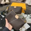 SS Luxury Designer Multi Pochette Akcesoria Torebka Zwykły list Regulowane łańcuszki Zamek trzyczęściowy Totes Torba kompozytowa Torby Torebki crossbody