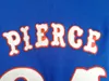 Mens Kansas Jayhawks College Basketball Tribersys 34 Paul Pierce 21 Joel Embiid сшитые джерси синие рубашки S-XXL