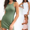 girls green tank dress