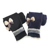 Thick Warm Winter Spring Jean bottom Bow Girls Leggings Kids Trousers Children Icing Fall Clothes Pants