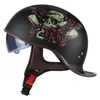 Motorcycle Helmet Half Face Vintage Retro German Scooter Safety Protection Gear Casco Moto Motorbike Crash Helmets270m