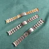For Rolex Strap 13mm 17mm 19mm 20mm Stainless Steel Watchband Curved End Bands Replacement Watches Accessories