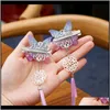 Baby, Barn MaternityChildren Vuxen Hanfu Huvudbonad Antik hår aessorier Ancient Ornaments Tassel Butterfly Girl Fairy Hairpin Clip Drop