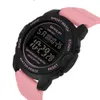 Sanda Sport Watchesファッションカジュアル防水LEDデジタル時計女性腕時計のためのレオギオFeminino 6003 210616