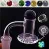 Partihandel 10mm 14mm 18mm Beveled Edge Quartz Banger Nails 20mm Od för DAB Oil Rigs Bong med TERP Pearl och Carb Cap