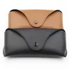 Étuis Sacs Aessories Mode Aessorieswholesale Boîte Étanche Pour Soleil Noir Marron Doux Rétro En Cuir Lunettes De Soleil Cas Chiffon De Nettoyage Eyewe