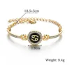 Bijoux de naissance Constellations 12 signes du zodiaque bracelets porte-bonheur pour femmes hommes cadeau d'anniversaire cubique Zircon Bracelet en gros