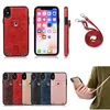 Ketting Lederen Telefoon Gevallen voor iPhone 6 S 7 8 Plus 12 Mini X XS XR Portemonnee Kaart 11 Pro Max 13 Promax SE Case Cover