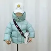 Korean Style Winter Children Plaid Coat Baby Boys Trendy Cotton-padded Clothes Girls Fashion Hooded Outerwear Casual Warm Jacket H0909