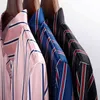 MIACAWOR New 2021 Casual Shirts Men Fashion Striped Long Sleeve Dress Shirt Men Slim Fit Camisa Masculina Plus Size 4XL C566 G0105