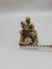 CHINA antike Messing Fengshui Zhenwu Kaiser kleine Statue Metall Handwerk Familie Dekorationen Statue