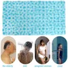 Badematten 1pc einfache Matte Anti-Rutsch-Boden Badezimmer Duschpad (blau)