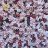 Dekorativa blommor kransar 3D konstgjorda blommväggspaneler bröllop bakgrund och grå rosa vattenmelon röd ros falsk löpare gy808