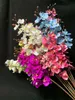 Artificial Real Touch 21 Heads Mini Phalaenopsis Orchid Flower Faux 3D Printing Effect Butterfly Orchids for Wedding Home Party Floral Decoration