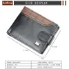 Wallets Baellerry Casual Men Wallet Short Purse With Leather Buckle Bag Horizontal Small Coin Pocket Card Carteras De Hombre