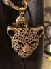 Fine Key Chave Acessórios Gold Leopard Head Chaves para Mulheres Charms Clássico Chain Chain Chains Bags Chain Car