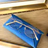 Super sung s125 optiska glasögon för män kvinnor retro stil Anti-blue ljus lins tallrik fyrkantig ram med låda