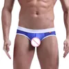 Onderbroek mannelijke ondergoed G-snaren transparant ademend mannen erotische slips Thong sexy slipje gay