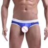 Unterhose männliche Unterwäsche G-Saiten transparent atmungsaktive Männer erotische Briefs Tanga sexy Höschen schwul