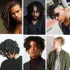 10 fili / pacco Estensioni dei capelli corti dreadlocks per uomini neri hip-hop Capelli sintetici reggae Colore puro per confezione