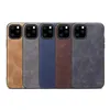 Retro Leather Phone Cases Frosted Anti-fall Protective Case For iPhone 12 Mini 11 Pro X XS Max XR 8 7 6S Plus Samsung S20 S21