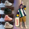 Adidas yeezy 450 2019 bambini scarpe da ginnastica per bambini scarpe da basket lupo grigio bambino 27 sport sneakers per ragazzo ragazza bambino chaussures pour enfant