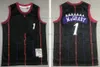 Mitchell en Ness 1998-99 Basketbal 15 Vince 1 Tracy Carter McGrady Jerseys Retro Vintage Paars Wit Twee kleuren Zwart Rood Jerseys Shorts Heren Kinderen Jeugd Jongen