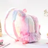 23cm 플러시 유니콘 배낭 어린이 만화 학교 가방 귀여운 유니콘 가방 유니콘 - 배낭 가방 미니 핑크 백팩 schoolbag