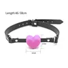 573C Yoga Hoofdsteunen Opener Mond Bal Perzikvorm met Verstelbare Bandjes SM Bondage Play Accessoires voor Dames Heren 2107228864011