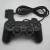 Wired Controller Handtag för PS2 vibrationsläge Högkvalitativa spelkontroller Joysticks Tillämpliga produkter PS2 värd svart färg