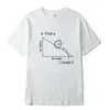 XIn Yi T-shirt wysokiej jakości 100% bawełna z krótkim rękawem Matematyczna geometria wydrukowana Mężczyźni Tshirt O-Neck Cool Loose 210706