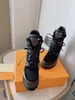 Star Trail Caviglia Boot Designer Lusso Donne Martin Boots Desert Stivaletti in vera pelle Stivaletti alti Tacco alto Talellato Suola in gomma01