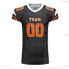 Mens Womens Kids Custom Football Jerseys Anpassa Namnnummer Svart Vit Grön Blå Stitched T Shirts Jersey S-XXXL B109