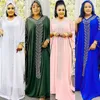 Estilo de roupa étnica Vestidos africanos para mulheres Dashiki Diamond Clothes Abaya Kaftan Robe Boubou Africain Design Africa Dress Outfit