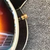Hoogwaardige holle lichaam elektrische gitaar, abalone bloem ingelegd palissander toets, 2 f gaten, gratis