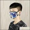 Huiskee Organisatie Home Gardencamo Print Maskers Stof Filtition Face Respirator Herbruikbaar Designer Masker of FedEx Drop Levering 2021 18JA9