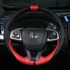 För Honda Civic Cr-V Breeze Envix Crider Vezel City Accord Ge Rui DIY Custom Leather Carbon Fiber Hand-Sy Särskilt rattlock
