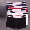 Roupa íntima masculina Cueca Boxer Cueca sexy Clássico Short masculino respirável Esportes casuais Moda confortável Pode misturar cores Imagem detalhada Letras grandes