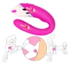 USB-uppladdningsbara 12 hastigheter Böjning Twisted Vibrators G Spot Dildos Stimulator Vuxna Sexiga Leksaker För Kvinnor Produkter Par