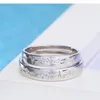 Anillo de latido del corazón de plata, anillos de pareja ajustables que se pueden abrir para mujeres, hombres, compromiso, boda, joyería de moda, voluntad y arena