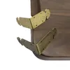 10個アンティーク中国の真鍮コーナーブラケット家具デスク内閣ジュエリーボックス木製ケース装飾的なハードウェア部品