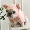 Собачья одежда свинья с капюшоном костюм творческая домашняя одежда кошка весна и осень милый прилив