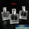 1 pc homens 30ml clara vidro vazio frascos de perfume pulverizador atomizador recarregável garrafa de garrafa cheiro com tamanho de viagem portátil