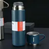 Bottiglia d'acqua thermos da 500 ml con tazze La tazza da caffè da viaggio per viaggi d'affari isolata sotto vuoto mantiene caldo/freddo per 24 ore