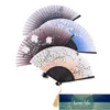 Chinesische Seide Große Tasche Falten 5 Stile Hand Fan Schmetterling Blume Gedruckt Party Gefälligkeiten Geschenk Dekoration LZ0090