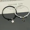 2 Teile/satz Mode Paar Armbänder Schwarz Weiß Seil Sterne Armband für Frauen und Männer Gepaarte Armbänder Geschenke für Liebhaber