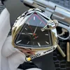 44mm Ventura Elvis80 H24551331 H24585331 H24551731 Orologi Orologio automatico da uomo Quadrante nero Cassa in acciaio Grigio Interno cinturino in caucciù rosso 234m