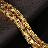 سحر أساور الأزياء الاتجاه الفاخرة الرجال الفولاذ المقاوم للصدأ لون الذهب شخصية سوار مجوهرات هدية بالجملة